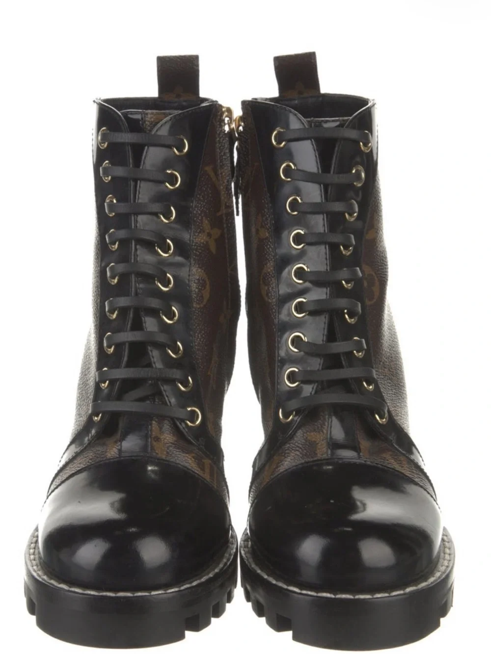 Louis Vuitton Monogram Combat Boots